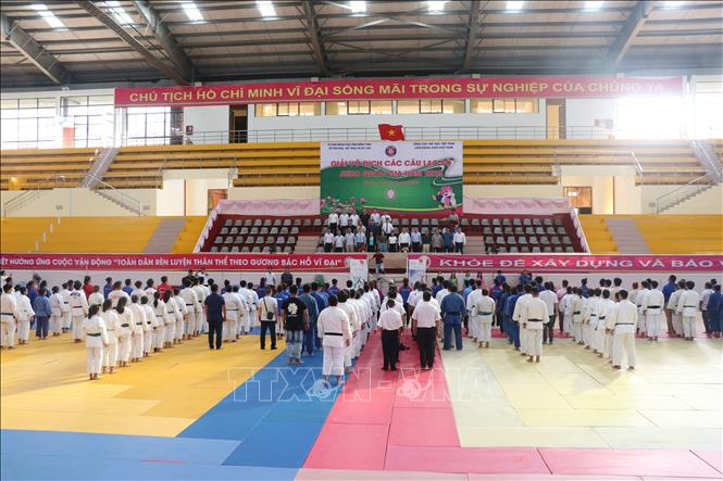 Khai mạc Giải vô địch các Câu lạc bộ Judo quốc gia năm 2023. Ảnh: Nguyễn Văn Trí – TTXVN