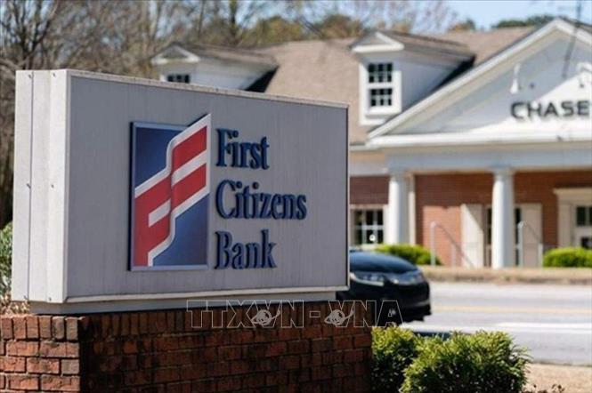 Logo của Ngân hàng First Citizens có trụ sở chính ở North Carolina, Mỹ. Ảnh: Bloomberg/TTXVN