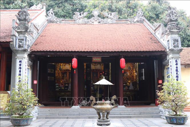 Trong ảnh: Nhà thờ mẫu tại Đền Đô. Ảnh: Thanh Thương- TTXVN