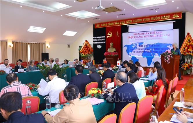 Quang cảnh Hội nghị quốc tế lần thứ XVIII về Làng Hữu nghị Việt Nam. Ảnh: Văn Điệp - TTXVN