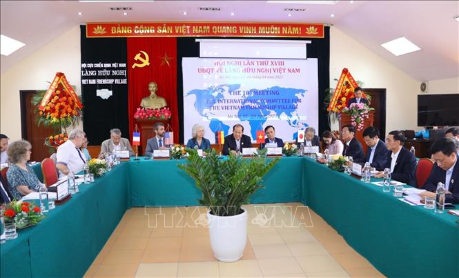 Quang cảnh Hội nghị quốc tế lần thứ XVIII về Làng Hữu nghị Việt Nam. Ảnh: Văn Điệp - TTXVN