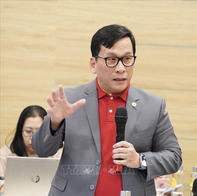 Tân Tổng giám đốc Vietjet Đinh Việt Phương. Ảnh: TTXVN phát 