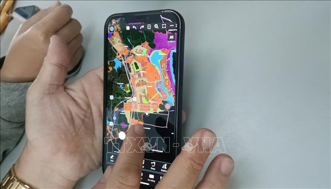 Một hình ảnh quy hoạch không rõ nguồn gốc mà các mối giới đất giới thiệu. Ảnh: Đặng Tuấn - TTXVN 