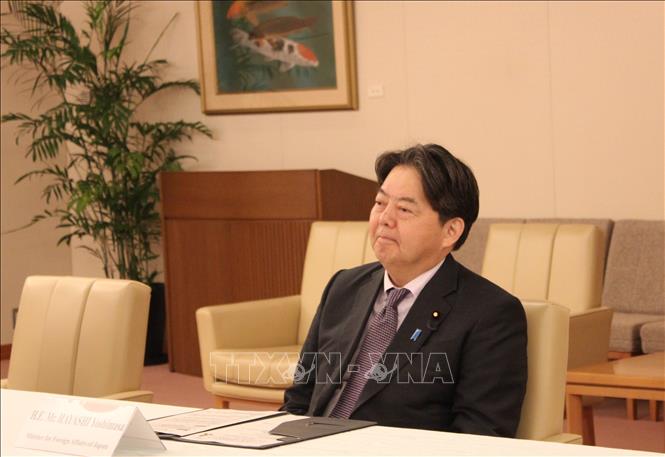 Trong ảnh: Bộ trưởng Ngoại giao Nhật Bản Yoshimasa Hayashi. Ảnh: Đào Thanh Tùng - Phóng viên TTXVN tại Tokyo