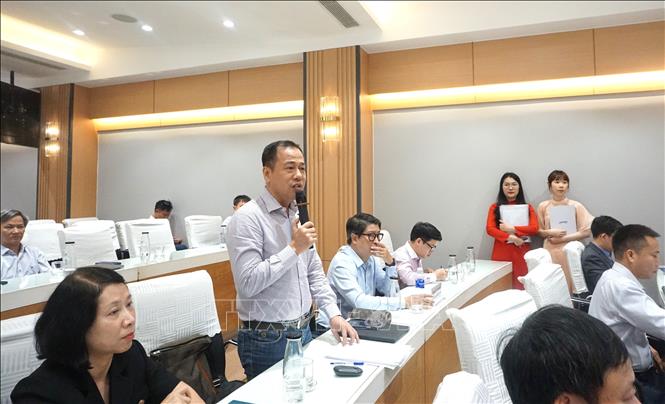 Giáo sư, Tiến sĩ Huỳnh Văn Sơn, Hiệu trưởng Trường Đại học Sư phạm Thành phố Hồ Chí Minh nêu ý kiến tại hội thảo. Ảnh: Thu Hoài – TTXVN