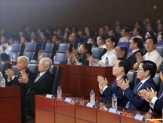 President Vo Van Thuong attends the ceremony. VNA Photo: Thống Nhất 