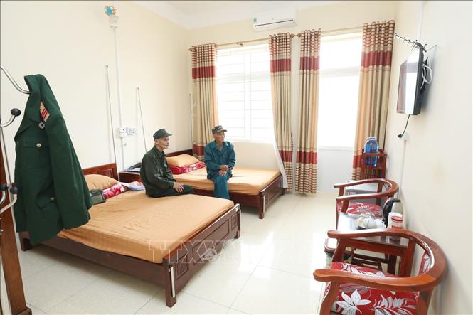 Trong ảnh: Phòng nghỉ cho người có công với cách mạng tại Trung tâm Điều dưỡng Người có công tỉnh Lạng Sơn khang trang, sạch đẹp. Ảnh: Anh Tuấn – TTXVN
