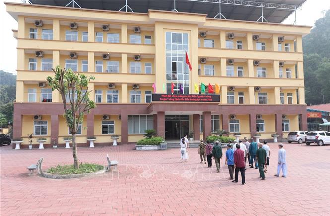 Trong ảnh: Trung tâm Điều dưỡng Người có công tỉnh Lạng Sơn đón tiếp và phân phòng nghỉ cho đoàn người có công huyện Tràng Định đến điều dưỡng đợt 4 tháng 4/2023. Ảnh: Anh Tuấn – TTXVN