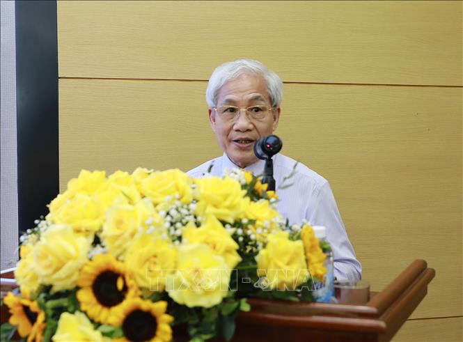 Trong ảnh: Chủ tịch Hội Hữu nghị Việt Nam - Hà Lan Đào Xuân Học phát biểu. Ảnh: Như Quỳnh - TTXVN phát