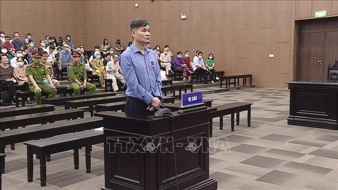 Trong ảnh: Bị cáo Phạm Thanh Hải tại phiên tòa. Ảnh: Kim Anh - TTXVN