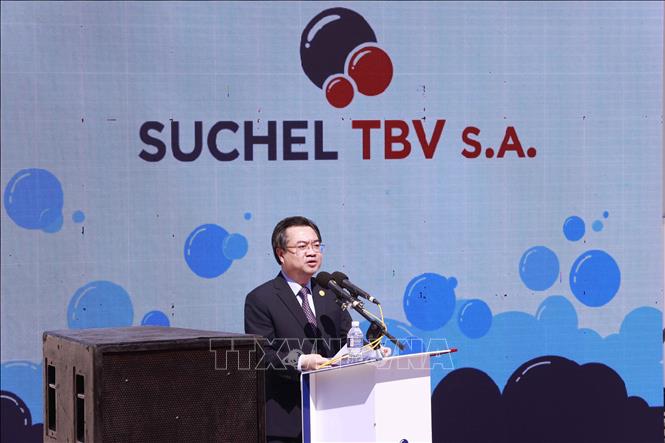 Bộ trưởng Bộ Xây dựng Nguyễn Thanh Nghị phát biểu. Ảnh: Doãn Tấn - TTXVN