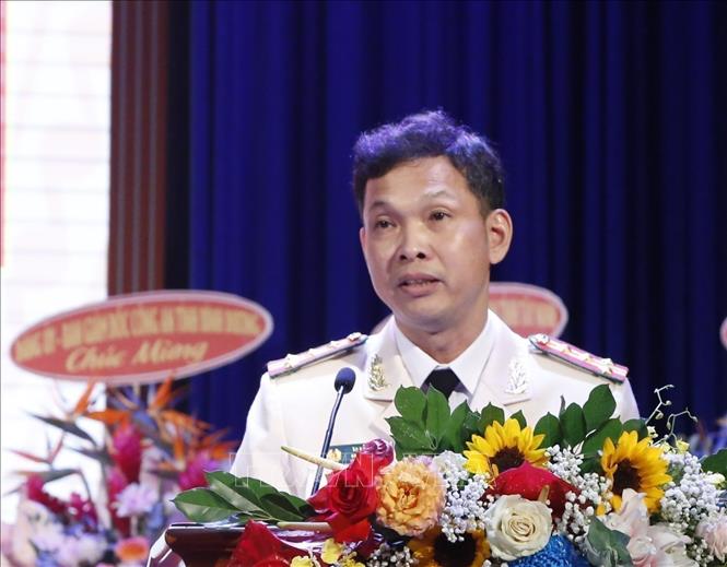 Đại tá Tạ Văn Đẹp giữ chức vụ Giám đốc Công an tỉnh Bình Dương, kể từ ngày 01/5/2023. Ảnh: TTXVN phát