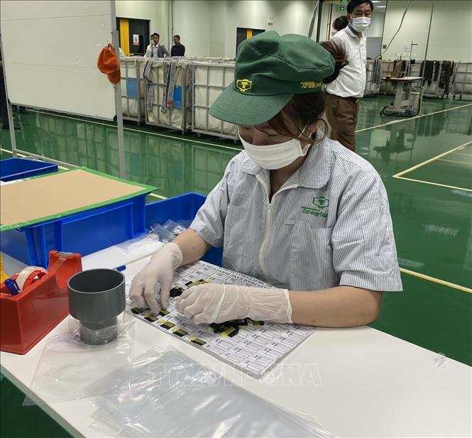 Production at the Japanese-invested Tsuchiya Tsco Co. Ltd in the northern province of Vinh Phuc. VNA Photo: Nguyễn Thảo