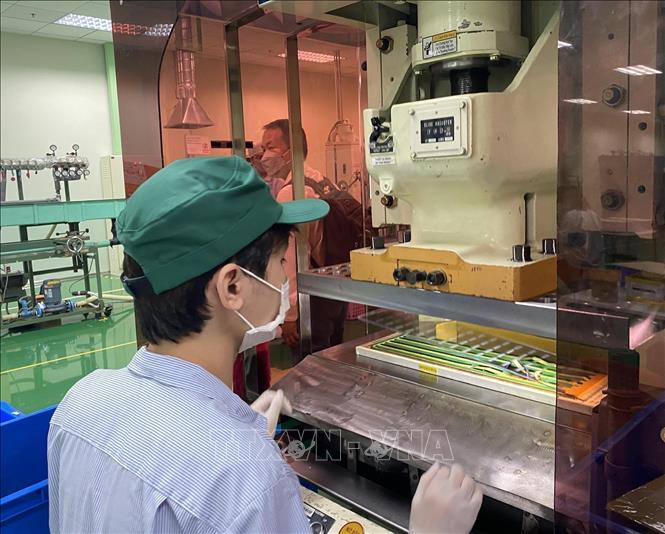 Production at the Japanese-invested Tsuchiya Tsco Co. Ltd in the northern province of Vinh Phuc. VNA Photo: Nguyễn Thảo