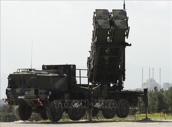 Hệ thống tên lửa phòng không Patriot của Đức tại Kahramanmaras, miền Nam Thổ Nhĩ Kỳ. Ảnh: AFP/TTXVN