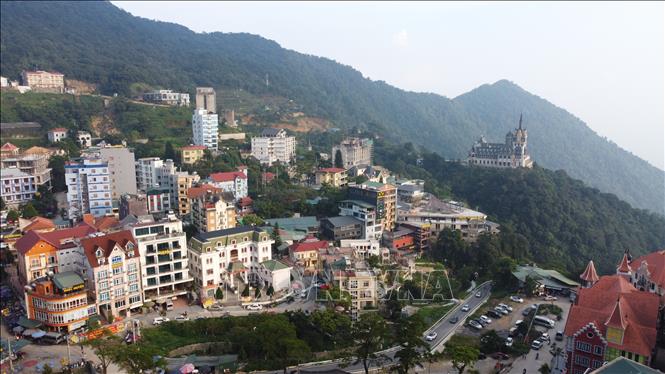Một góc khu du lịch Tam Đảo. Ảnh: Hoàng Hùng - TTXVN