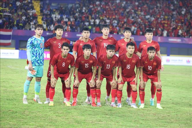 Đội hình xuất phát của U22 Việt Nam. Ảnh: Hoàng Linh – TTXVN