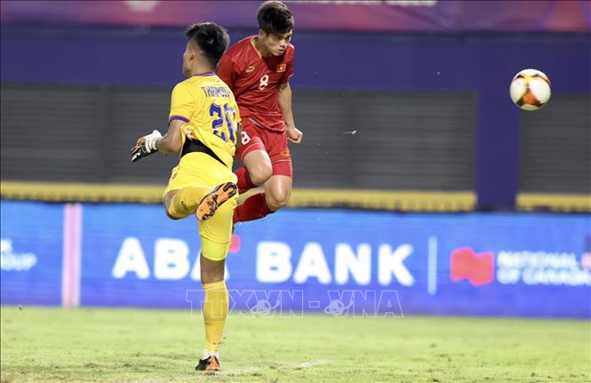 Do cả U22 Việt Nam và U22 Thái Lan đều đã giành quyền vào bán kết nên trận đấu diễn ra khá cởi mở. Ảnh: Hoàng Linh – TTXVN
