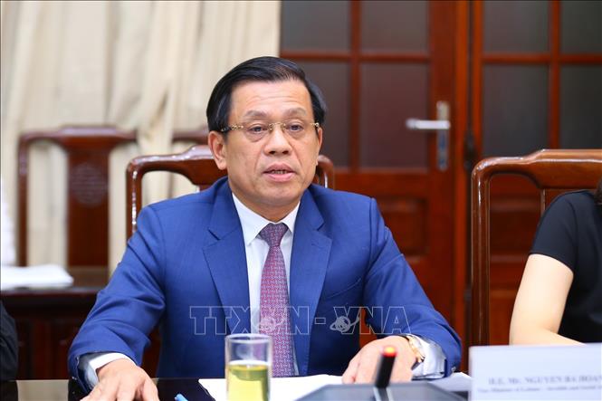 Thứ trưởng Bộ Lao động - Thương binh và Xã hội Nguyễn Bá Hoan phát biểu. Ảnh: TTXVN