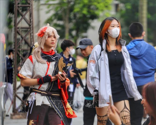 Cosplayers join the festival. VNA Photo: Tuấn Đức