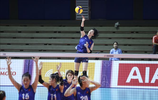 Pha phát bóng của Thanh Thúy (Việt Nam). Ảnh: Hoàng Linh-TTXVN