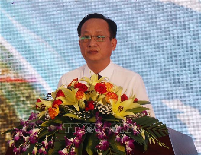 Trong ảnh: Chủ tịch UBND tỉnh Bạc Liêu Phạm Văn Thiều phát biểu tại lễ khánh thành. Ảnh: Chanh Đa - TTXVN 