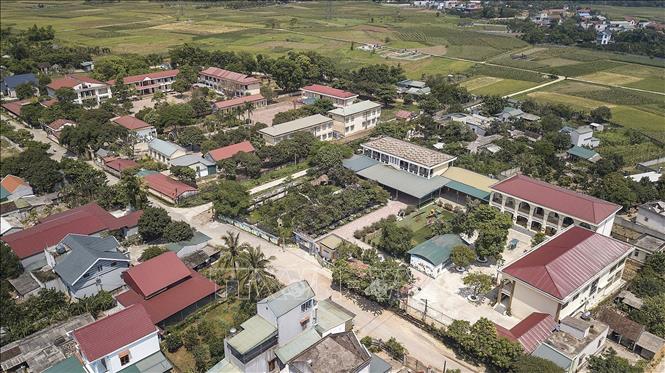Trong ảnh: Hệ thống trường mầm non, tiểu học và trung học cơ sở khang trang tại xã Yên Trị. Ảnh: Trọng Đat-TTXVN