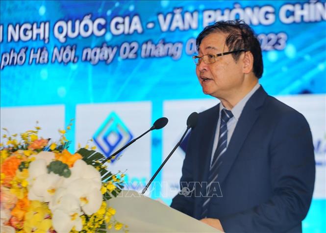 TS. Phan Xuân Dũng, Chủ tịch Liên hiệp các Hội Khoa học và Kỹ thuật Việt Nam phát biểu. Ảnh: Tuấn Đức - TTXVN