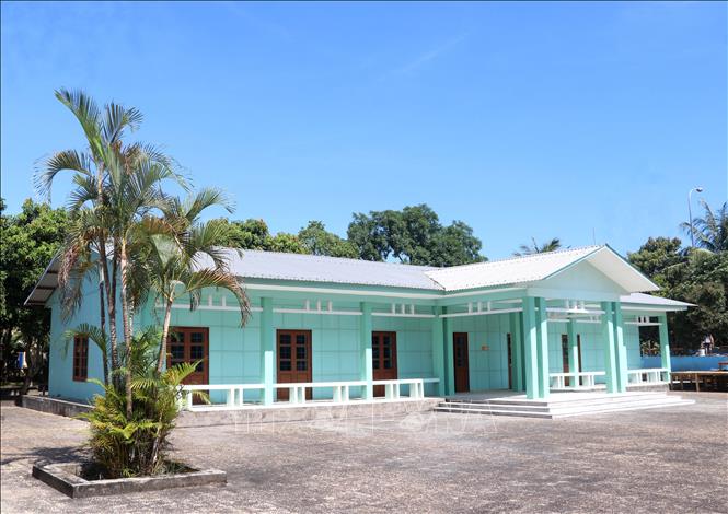 Nhà trình Quốc thư thuộc Di tích Trụ sở Chính phủ Cách mạng lâm thời Cộng hoà miền Nam Việt Nam. Ảnh: Nguyên Lý-TTXVN