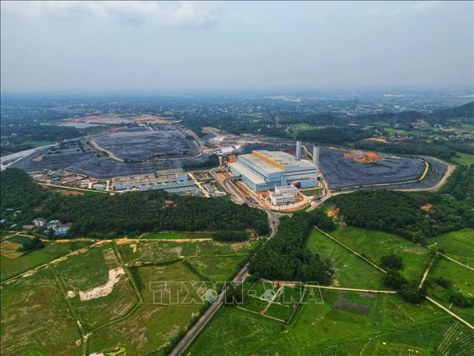 Nhà máy Điện rác Sóc Sơn thuộc Khu liên hợp xử lý chất thải rắn Nam Sơn, huyện Sóc Sơn được UBND TP Hà Nội phê duyệt chủ trương đầu tư trên diện tích khoảng 17,51 ha. Ảnh: Tuấn Anh - TTXVN