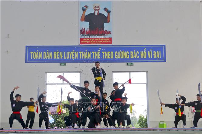 Trong ảnh: Biểu diễn Võ cổ truyền tại lễ khai mạc. Ảnh: Duy Khương – TTXVN