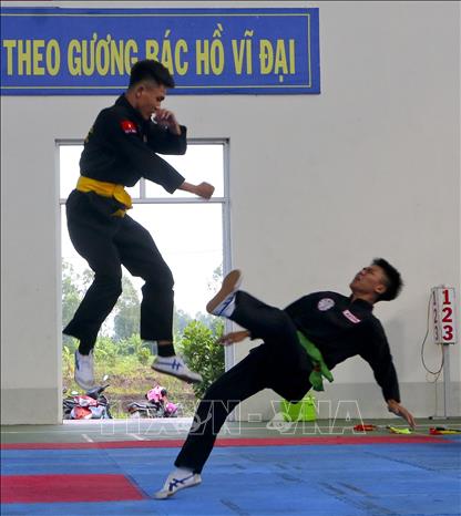 Trong ảnh: Biểu diễn Võ cổ truyền tại lễ khai mạc. Ảnh: Duy Khương – TTXVN