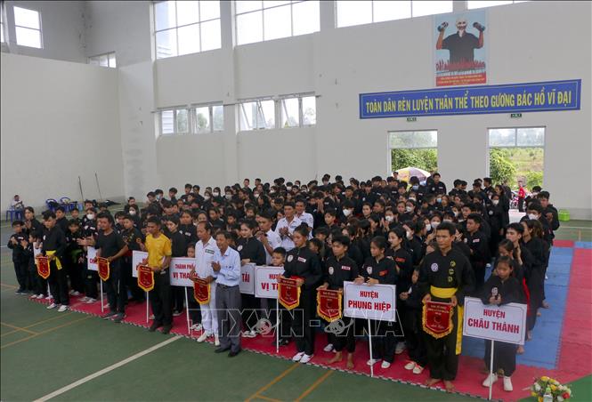 Trong ảnh: Các vận động viên tham dự giải. Ảnh: Duy Khương - TTXVN