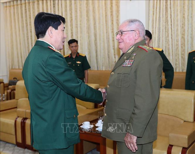 Đại tướng Lương Cường tiếp Bộ trưởng Bộ các Lực lượng vũ trang Cách