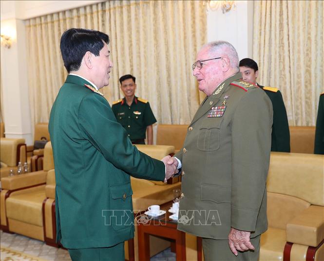 Đại tướng Lương Cường tiếp Bộ trưởng Bộ các Lực lượng vũ trang Cách