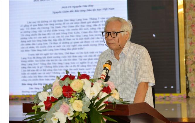 Giáo sư, tiến sĩ Nguyễn Văn Huy, nguyên Giám đốc Bảo tàng Dân tộc học Việt Nam. Ảnh: Anh Tuấn – TTXVN