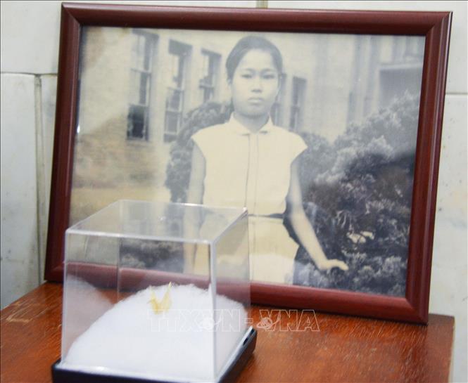 Con hạc giấy của cô bé Sadako Sasaki, nạn nhân bị phơi nhiễm phóng xạ do thảm họa bom nguyên tử ở Nhật Bản hồi năm 1945. Ảnh: Kyodo/TTXVN