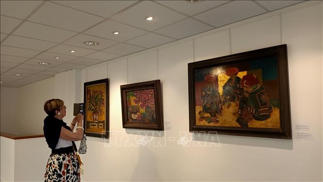 A corner of the exhibition.  VNA Photo: Trọng Tuyên