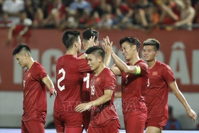 Vietnam wins 1-0 in the friendly match with Hong Kong in June 15. VNA Photo: Minh Quyết