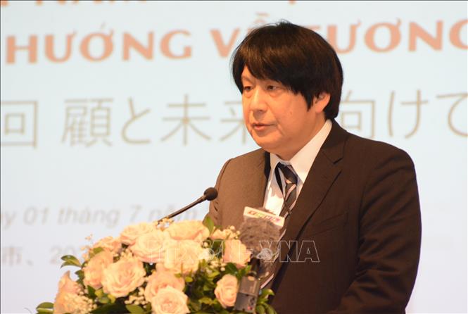 Ông Yakabe Yoshinori, Tổng Lãnh sự Nhật Bản tại Đà Nẵng phát biểu. Ảnh: Văn Dũng - TTXVN