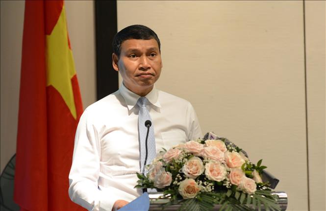 Phó Chủ tịch Thường trực UBND thành phố Đà Nẵng Hồ Kỳ Minh phát biểu. Ảnh: Văn Dũng - TTXVN