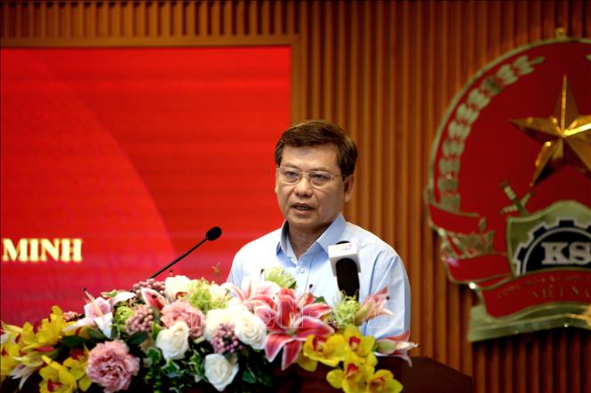 Trong ảnh: Ông Lê Minh Trí, Viện trưởng Viện Kiểm sát nhân dân tối cao phát biểu tại hội nghị. Ảnh: Thành Chung - TTXVN