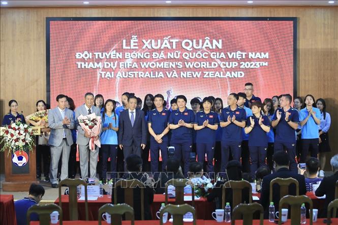 A view of the send-off ceremony. VNA Photo