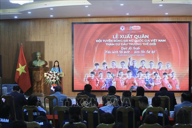 A view of the send-off ceremony. VNA Photo