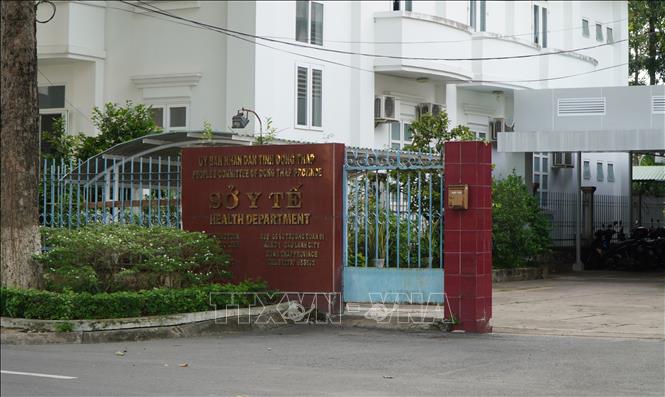 Trụ sở Sở Y tế tỉnh Đồng Tháp, nơi ông Huỳnh Văn Thêm làm việc. Ảnh: Nhựt An - TTXVN