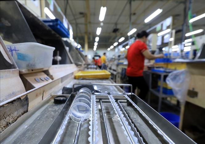 Công ty TNHH Nghiên cứu Kỹ thuật R Việt Nam đã khẳng định được vị thế là doanh nghiệp sản xuất thấu kính quang học cao cấp dùng cho máy ảnh kỹ thuật số và các dụng cụ quang học hàng đầu Việt Nam. Ảnh: Tuấn Anh - TTXVN