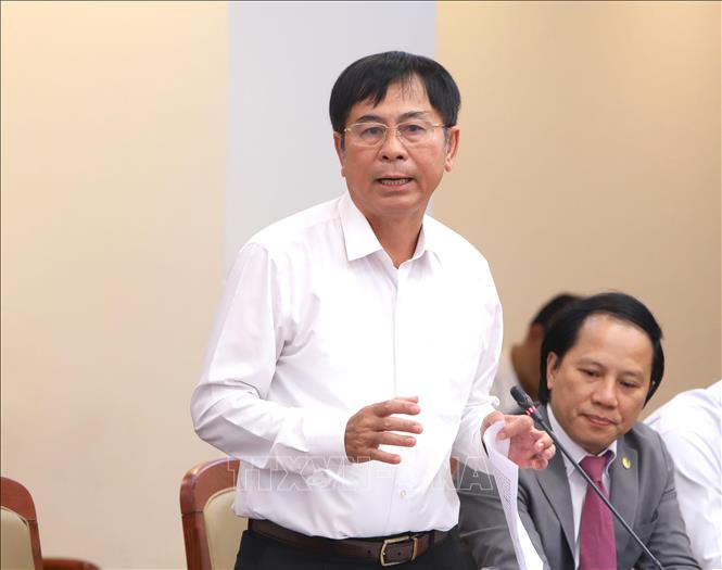 Ông Nguyễn Văn Kỷ, Phó Cục trưởng Cục Đối ngoại (Bộ Công an) phát biểu tại hội nghị. Ảnh: An Đăng - TTXVN