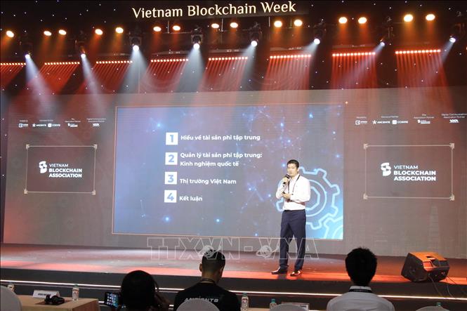 The GM Vietnam - Vietnam Blockchain Week opens. VNA Photo: Tiến Lực 