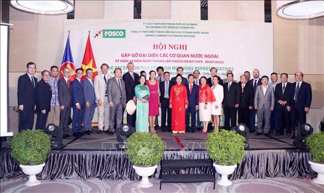 Đại diện các cơ quan nước ngoài tại Thành phố Hồ Chí Minh dự Hội nghị. Ảnh: Xuân Khu-TTXVN