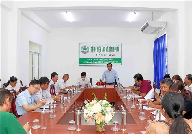 Quang cảnh buổi làm việc. Ảnh: Huỳnh Anh - TTXVN